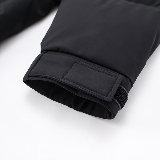 Lexton (laxdn) down jacket men's winter removable hood warm windproof simple jacket men's dark black 2XL