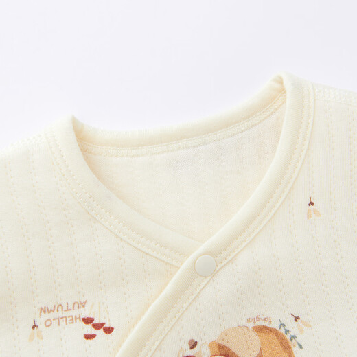 Tongtai (TONGTAI) baby jumpsuit autumn and winter pure cotton baby clothes children's clothespin cotton boneless crawl suit orange 90cm