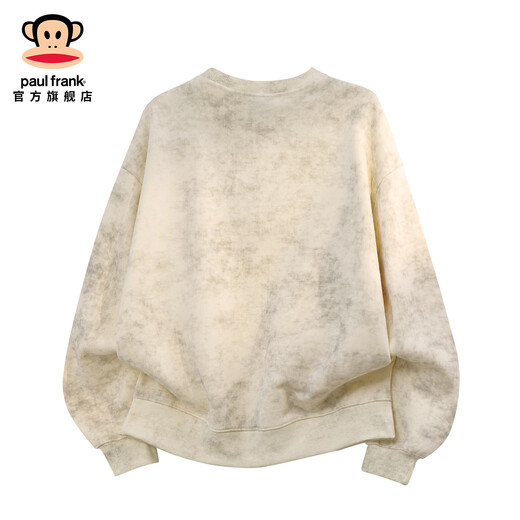 Big Mouth Monkey (paul frank) tie-dyed round neck long-sleeved sweatshirt for men in spring and autumn new American trendy brand loose casual versatile heavyweight sports top apricot + pink discounted two-pack M recommended 90-105 Jin Jin equals 0.5 kg