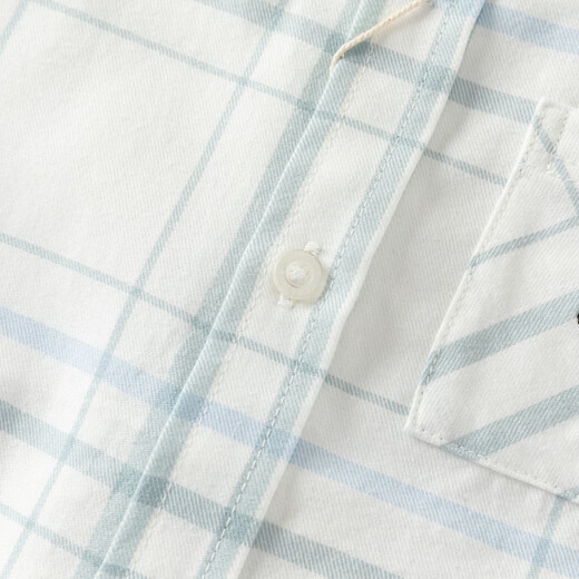 DAVE&BELLA children's plaid shirt cotton boys' shirt 2026 spring new baby boy long-sleeved top children's clothes green plaid ready stock 130 cm (recommended height 120-130cm)