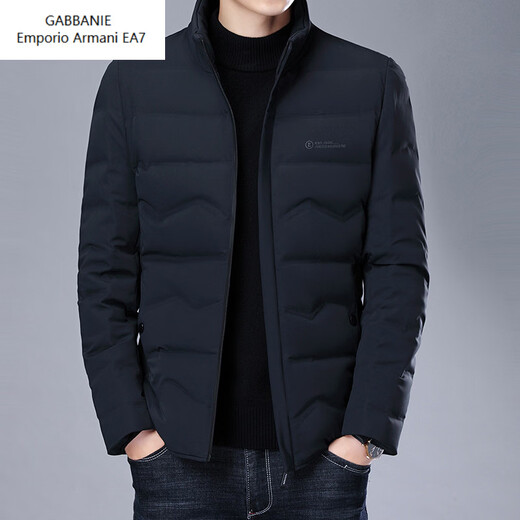 Emporio Armani EA7 Armani light luxury down jacket men's winter 2026 new high-end lightweight quilted warm stand-up collar middle-aged men's outer upper green M