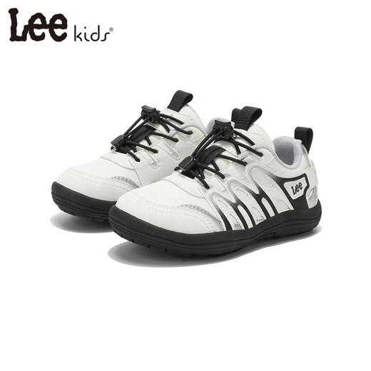 LEE KIDS children's sports shoes men's and women's running shoes 26 spring new running shoes non-slip wear-resistant running shoes casual shoes black and white 26 inner length 17.0cm suitable for feet length 16.0-16.5cm