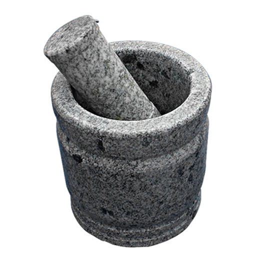 Garlic peeler, garlic mortar, medicine jar, garlic pounder, stone garlic masher, garlic press, garlic grinder, 30 cm diameter stone mortar