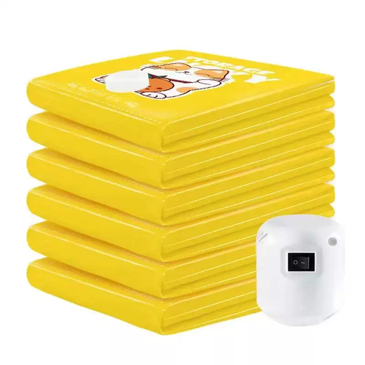 Yusenyi Lucky Cat Vacuum Compression Bag Thickened Storage Bag Clothes Quilt Exhaust Home Down Jacket Dormitory Clothes Organizing 10 Small (70x50) Distribution Pump Extra Thick