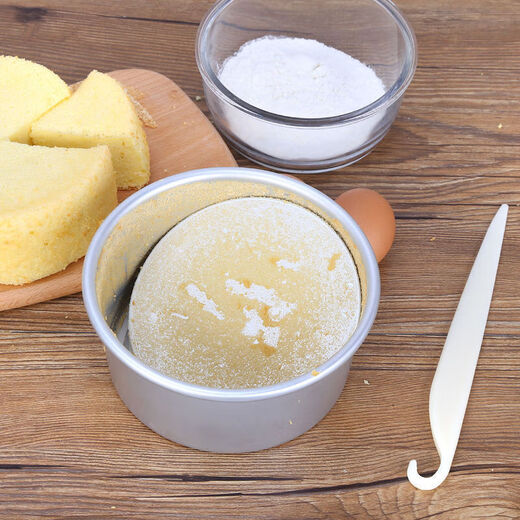 Tuojin cake mold household oven uses 4 inches/baking tools non-stick stainless steel anode live bottom 10 inches + 4 inches round comes with demoulding knife + scraper