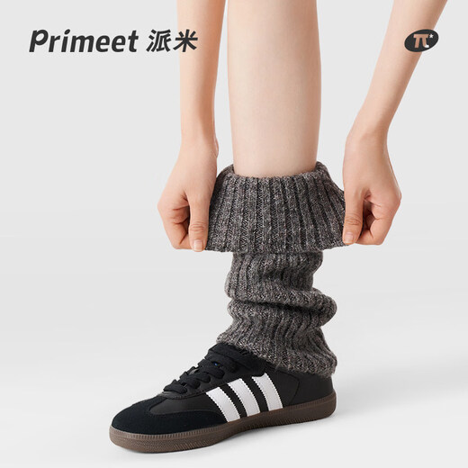 Pami gray socks for women spring and summer leg covers with shark pants socks knitted pile socks spring black calf socks gray-pack_(tube height 29cm) 1 pair one size fits all