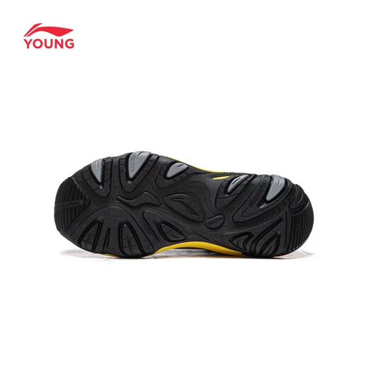 Li Ning children's shoes, children's sports shoes for boys and girls, Yanluan LITE reflective shock-absorbing rebound casual shoes, outdoor shoes YKEW016 light lime/black-7 33