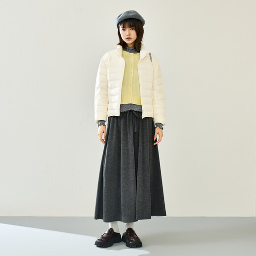 Nishimachi Village House (SETIROM) Nishimachi Village House Korean 90 White Duck Down Jacket Women's 2025 Winter New Short Down Jacket XHAD10982 Off-White One Size