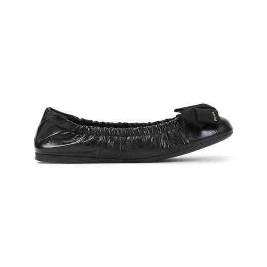 PRADA SS26 Light Luxury Women's Black Leather Ballet Flats BLACK 20 | 37 IT