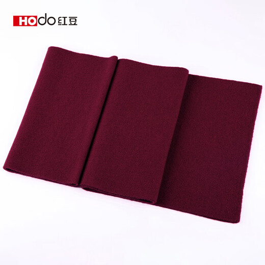 Hodo 100% pure wool scarf men's winter Qiji red knitted scarf for dad's New Year's birthday gift box