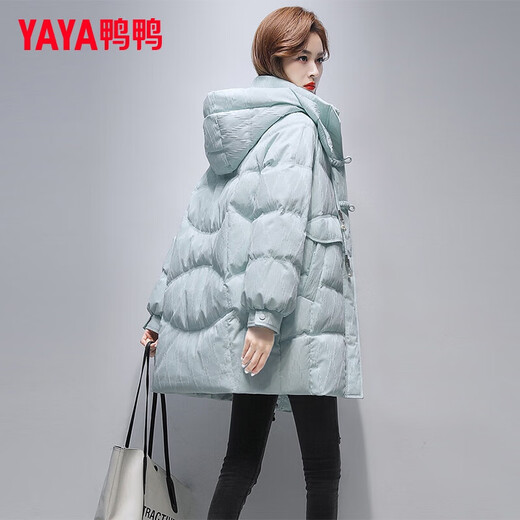 YAYA (YAYA) mid-length down jacket for women 2025 winter new fashion casual trend warm hooded Korean style small jacket