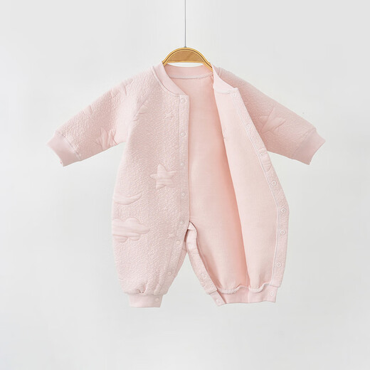 Anyin'er air layer quilted warm baby clothes baby spring and autumn pure cotton long-sleeved jumpsuit newborn baby rompers