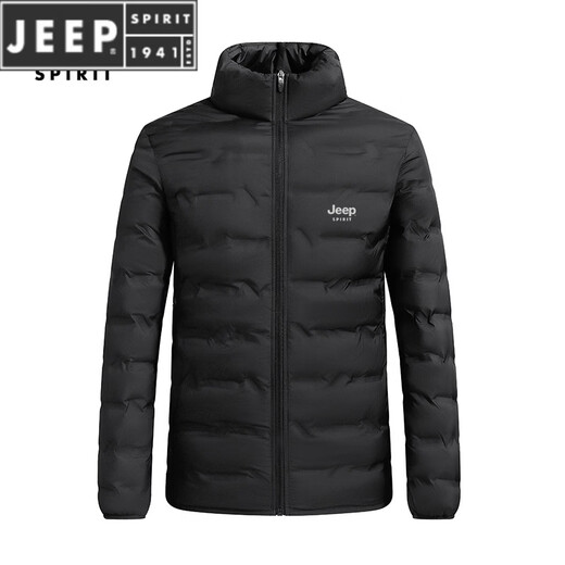 JEEP SPIRIT Jeep men's 2025 winter new down jacket men's casual stand-up collar thickened warm jacket versatile fog blue M