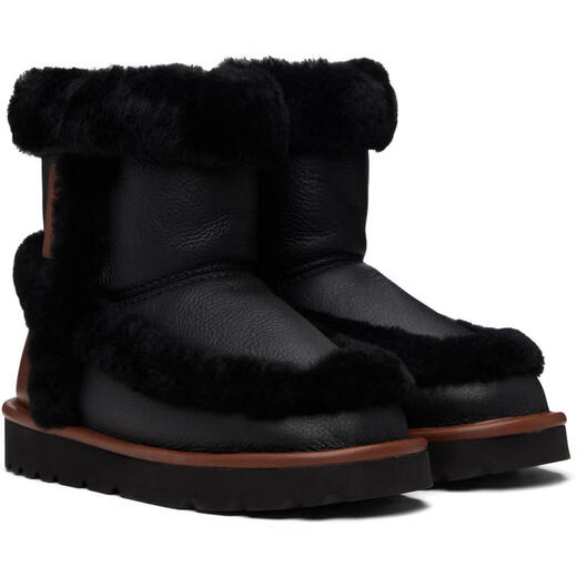 Chloe Light Luxury Women's Black & Brown DOLCIE Ankle Boots Darkness Brown 20 | 38 IT