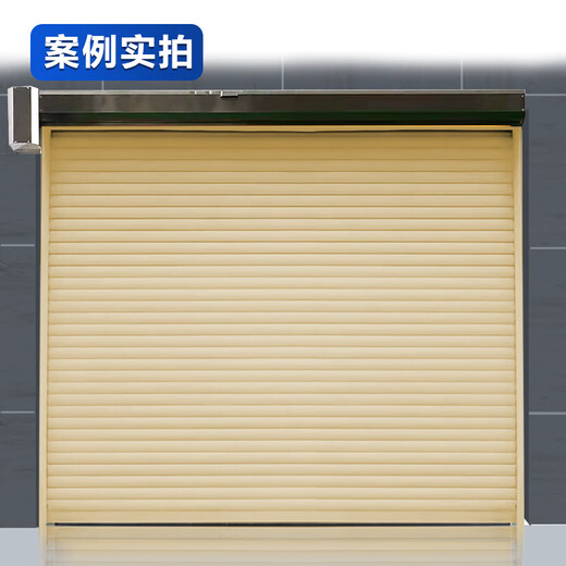 启功铝合金卷帘门电动车库门提升卷闸门3m*5m QG-JZJLM05C