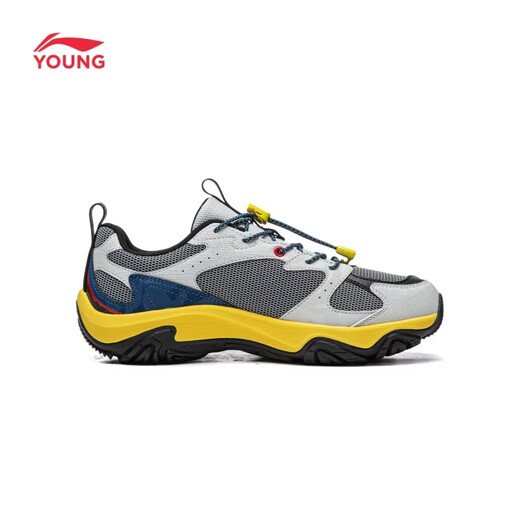 Li Ning children's shoes, children's sports shoes for boys and girls, Yanluan LITE reflective shock-absorbing rebound casual shoes, outdoor shoes YKEW016 light lime/black-7 33