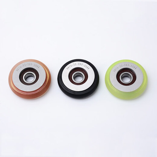 Elevator roller guide shoe wheel 76x22x6203 sliding counterweight guide shoe roller diameter 76 suitable for Otis green model (polyurethane material)