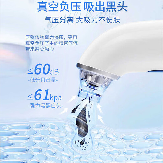 Royalstar Blackhead Absorbing Artifact Beauty Instrument Home Facial Small Bubble Blackhead Pore Cleaning Extractor Practical Valentine's Day Gift for Boys and Girls Fully Equipped with Rechargeable Powerful Suction + Deep Cleansing + Remove Blackheads in Seconds