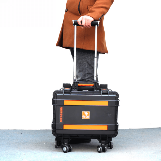 Hejiangong () Tool Box German Style Suitcase Instrument Box Trolley Belt Cabinet LA11521 Trolley Universal Wheel LA115218