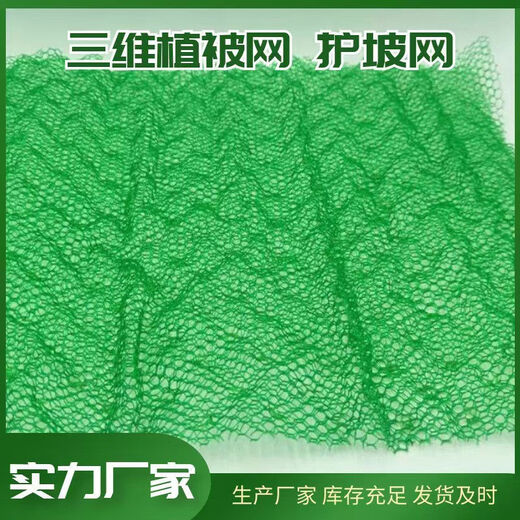 Three-dimensional vegetation network three-dimensional network geotechnical network greening slope protection soil solidification dustproof slope protection garden grass seed planting bag national standard five layers 2 meters * 50 meters 100 square meters