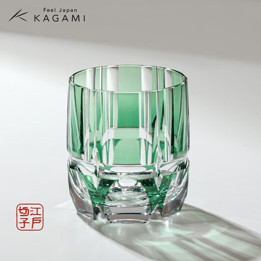 KAGAMI Edo Kiriko Double Eleven Gift T117-1908-CGR Takenozen Crystal Glass 250ml