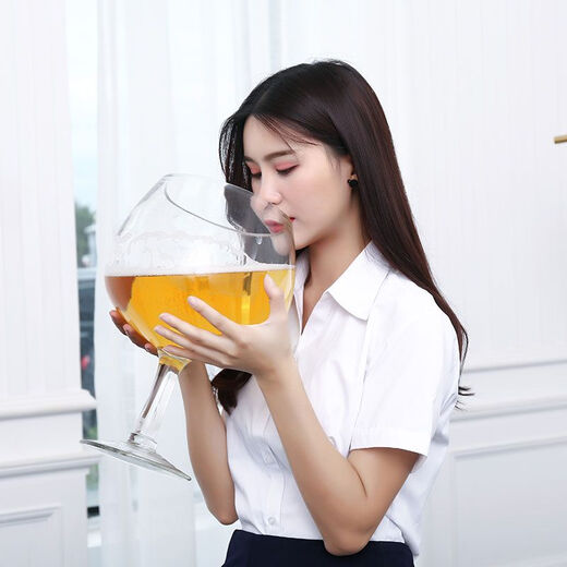 Brangdy upgraded internet celebrity wine glass extra large capacity goblet hero cup KTV bar wedding use 2000ML