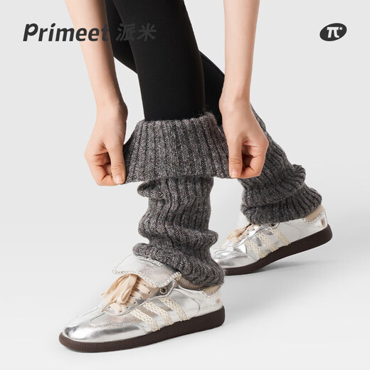 Pami gray socks for women spring and summer leg covers with shark pants socks knitted pile socks spring black calf socks gray-pack_(tube height 29cm) 1 pair one size fits all