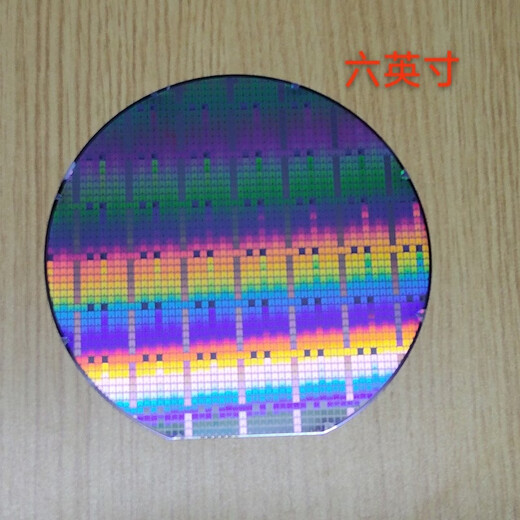 Crystal CPU wafer wafer photolithography integrated circuit chip semiconductor silicon wafer teaching science test six-inch No. 14 free acrylic bracket