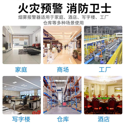 Smoke alarm wired smoke detector fire switch smoke detector 12v buzzer networked smoke sensor alarm brand model JTY-AN-503E fire 3C certification