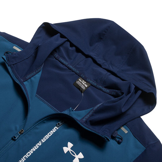 Under Armor Men's Jacket 2026 Spring New Sportswear Outdoor Exercise Casual Wear Hooded Woven Jacket 6013147-498 M