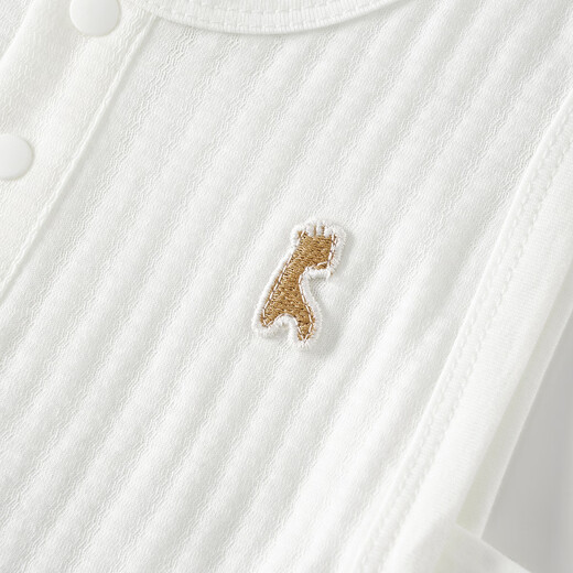 Tongtai (TONGTAI) baby sleeveless coverall summer thin cotton baby Pipa jumpsuit newborn triangle harem white 66cm