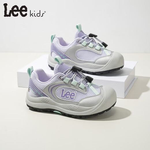 LEE KIDS children's sports shoes men's and women's running shoes 26 spring new running shoes non-slip wear-resistant running shoes casual shoes silver purple 26 inner length 17.2cm suitable for feet 16.2-16.7cm