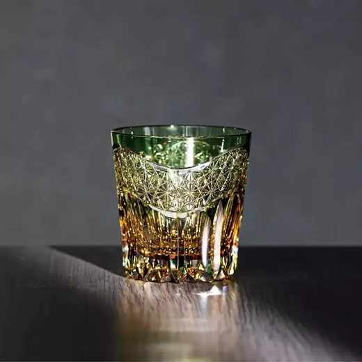 Yusen Recalls Edo Kiriko Green Dawn Japanese Whiskey Wine Cup Creative Cocktail Cup Home Beer Cup Locke Cup Green Dawn