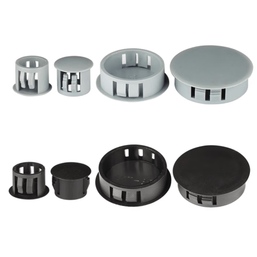 SKT button plug nylon hole plug plastic plug panel hole plug wire hole cover bulkhead plastic hole plug SKT-14 (black and white gray remarks)