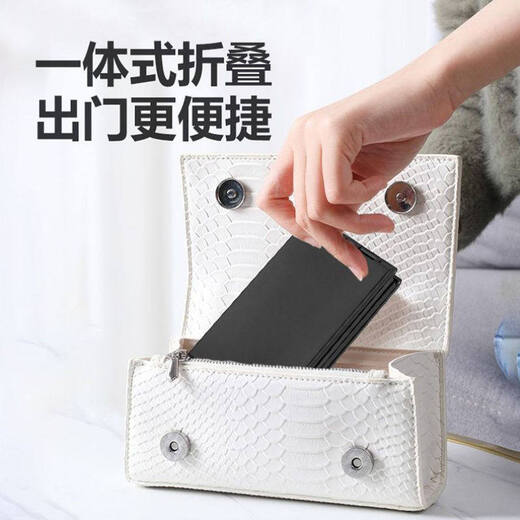 Fat Donglai's same style bathroom makeup mirror four-sided folding mirror portable multi-angle back head mirror folding haircut telescopic reverse full body purchase 1 piece can be folded in four layers 360-degree mirror