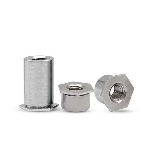 Sailotou 04 through hole pressure riveting stud SOS5MM4 pressure riveting column M2MM4M5M6 through hole stud nut stainless steel M2* outer diameter 4 points 2 minus 00 pcs