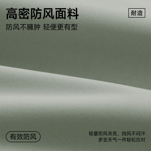 GENIOLAMODE Jacket Men's Spring and Autumn Heavy Stand Collar Casual Versatile Simple Youth Loose Trendy Jacket Gray M