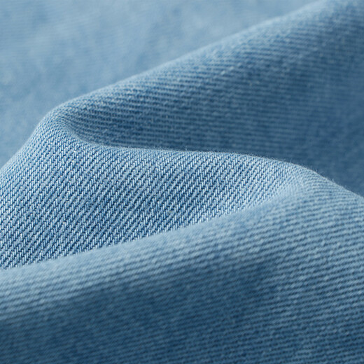 Dialogue (DUIBAI) Vincent Van Gogh Joint Retro Loose Denim Shirt Women's 2026 Spring New Lazy Casual Top Denim Blue S