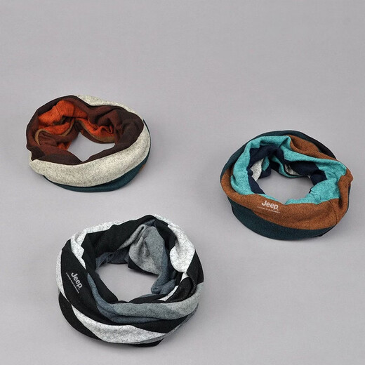 JEEP SPIRITJEEP neck gaiter men's winter warm neck scarf men's cycling windproof and cold protection mask women's outdoor sports neck scarf plaid purple green