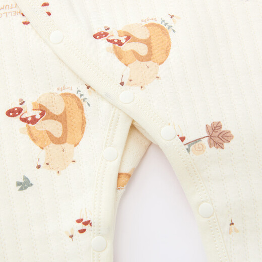 Tongtai (TONGTAI) baby jumpsuit autumn and winter pure cotton baby clothes children's clothespin cotton boneless crawl suit orange 90cm