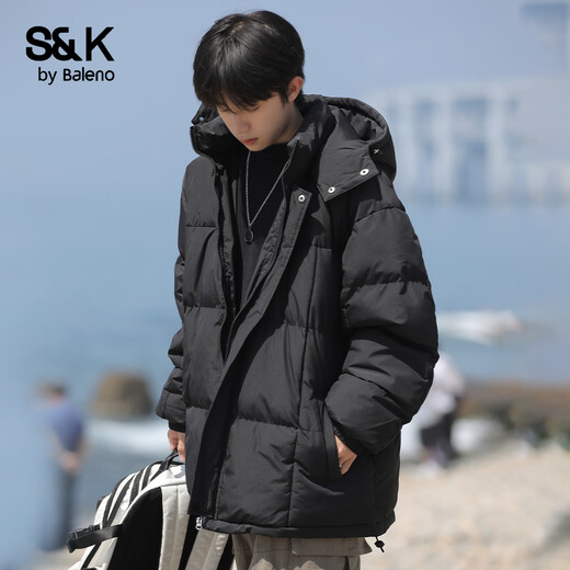 Baleno S&K series men's spring warm cotton clothing trendy brand workwear jacket loose casual simple thickened jacket