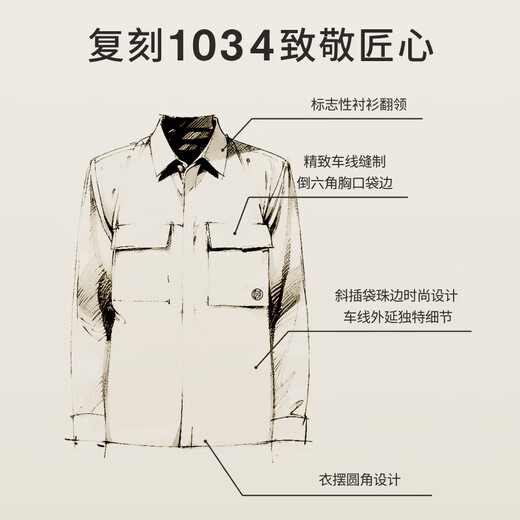 DIKENI retro Barn style autumn and winter men's workwear style corduroy lapel light cotton jacket