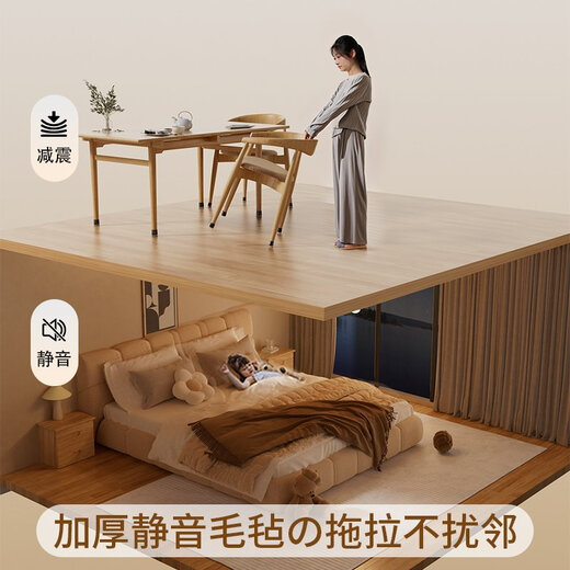 Shantou Lincun Silent Silicone Table and Chair Leg Covers Wear-Resistant Anti-Slip Protective Pads Upgraded Extra Thick Model Mini Crystal Model Transparent Black 6 Pack_Diameter.~.7