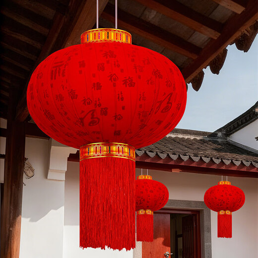 Xushansi 2026 new red lanterns at the entrance to the outdoor balcony, a pair of plug-in-free rechargeable models for the Spring Festival and New Year, 100 Pfaff (rechargeable lamp) with remote control, a pair