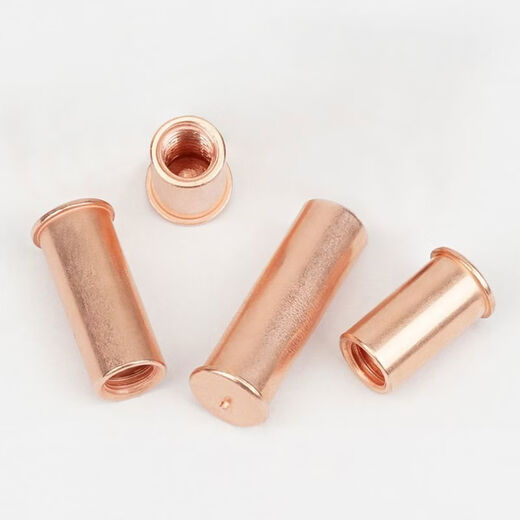 Sailuto seed welding nut column welding stud copper-plated national standard internal thread round lengthened brass hollow screw welding nail copper column carbon steel copper-plated IT-M-192000 pcs