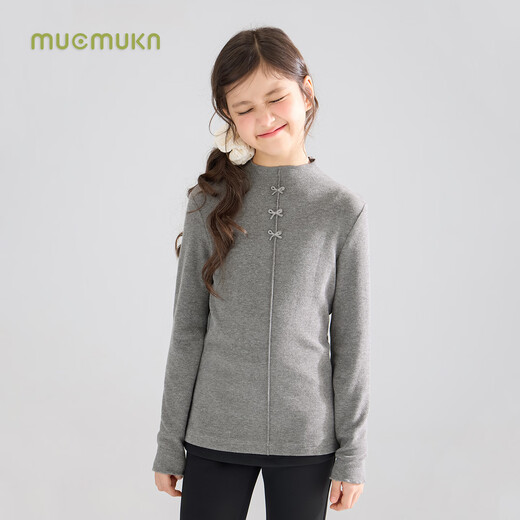 Mucmukn warm and temperature-locking versatile bow lace bottoming shirt non-pilling anti-static girls winter new white