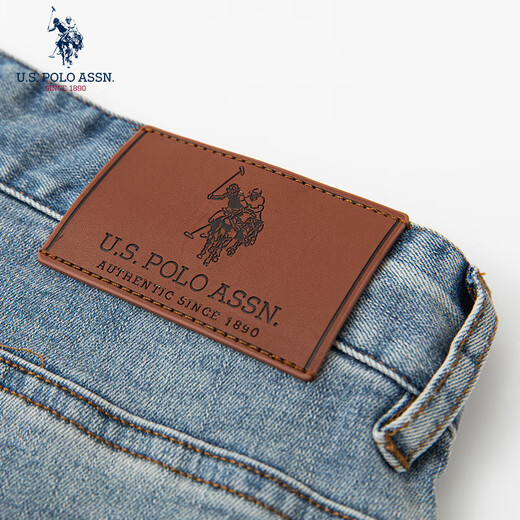 U.S. POLO ASSN. Shopping mall same style jeans for men, thin, skin-friendly, breathable, simple straight pants, men's casual pants