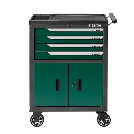 Shida Tool Cart Auto Repair Tool Set Auto Repair Tool Cart Set 368 Pieces Set 09931 Shida Tool Set 95125 Auto Repair 4 Drawer 2 Door Tool Cart (Tools Not Included)