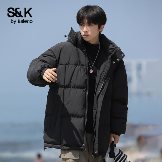 Baleno S&K series men's spring warm cotton clothing trendy brand workwear jacket loose casual simple thickened jacket