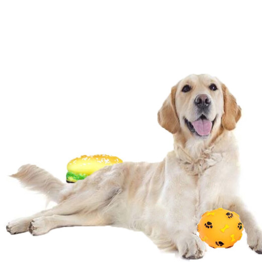 Qianyu Pet Dogs Sound Toy Ball, Sound Rugby Shoes, Hamburgers, Hot Dog Bones and other shapes available in various shapes, such as V4062, a general toy for small and medium-sized dogs, V4062, Sound Paw Print Ball